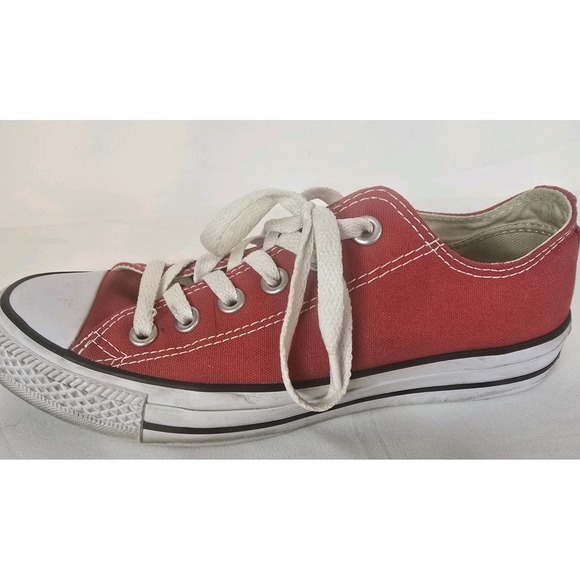 Women's Converse All Star Shoes Size 7 Red And White - Picture 9 of 16